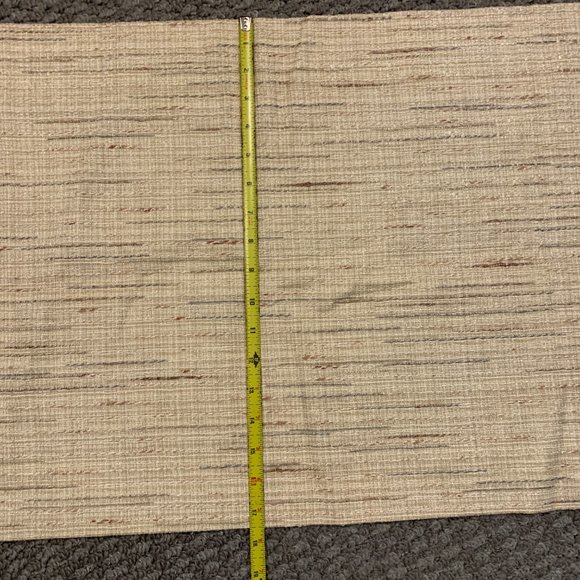 CURTAINS - 80x17.5 JC Penney Home Top Blouson Valance JewelTex Eggshell khaki - Picture 6 of 10